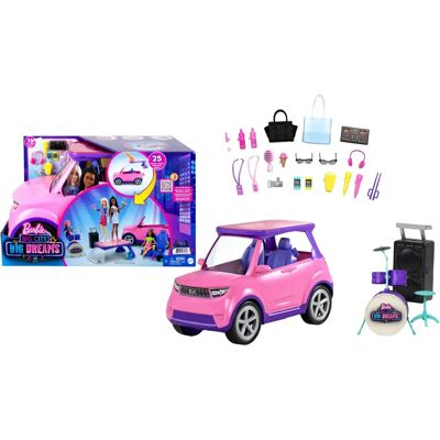 Barbie Barbie Wielkie Miasto Wielkie Marzenia: - SUV, samochód w tym scena i akcesoria (GYJ25) Barbie Barbie Wielkie Miasto Wielkie Marzenia: - SUV, samochód w tym scena i akcesoria (GYJ25)