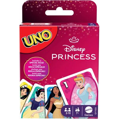 Mattel Disney Princezny UNO Karetní hra - 112 karet - Rodinný dárek Mattel Disney Princezny UNO Karetní hra - 112 karet - Rodinný dárek