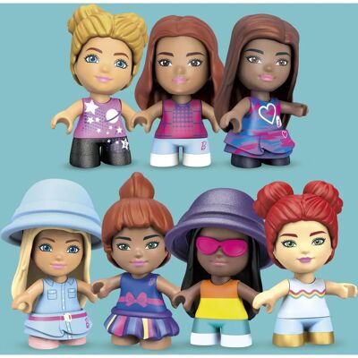 Mega Construx HBF32 - Ensemble de Jouets Malibu - Jeu de construction 4+ - Publicité Mega Construx HBF32 - Ensemble de Jouets Malibu - Jeu de construction 4+ - Publicité