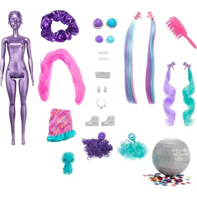 Mattel Barbie Color Reveal Frisuren-Glitter - Puppe - 3+ Mattel Barbie Color Reveal Frisuren-Glitter - Puppe - 3+