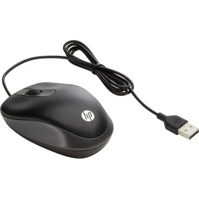 HP USB-Reisemus - Computermaus - Schwarz - Beidhändig - 1000 DPI HP USB-Reisemus - Computermaus - Schwarz - Beidhändig - 1000 DPI