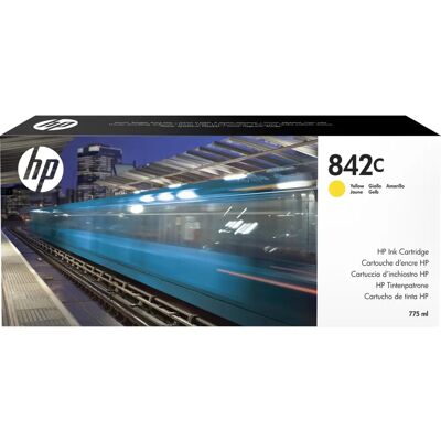 Cartouche d'encre HP 842C Jaune - 775 ml - Originale - PageWide XL - Publicité Cartouche d'encre HP 842C Jaune - 775 ml - Originale - PageWide XL - Publicité