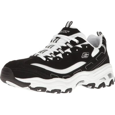 Skechers D'Lites 52675-BKW Baskets Noires/Blanches - Baskets - Publicité Skechers D'Lites 52675-BKW Baskets Noires/Blanches - Baskets - Publicité
