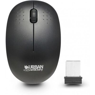Urban Factory Kabelloses Maus 2.4GHz Schwarz - Wireless Mouse Urban Factory Kabelloses Maus 2.4GHz Schwarz - Wireless Mouse