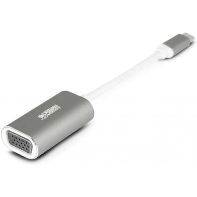 Urban Factory AUV01UF USB-Grafikadapter - USB C zu VGA - Grau, Weiß Urban Factory AUV01UF USB-Grafikadapter - USB C zu VGA - Grau, Weiß