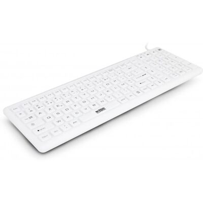 Clavier Sans Fil Urban Factory Sanee - Blanc - Usage Industriel - Publicité Clavier Sans Fil Urban Factory Sanee - Blanc - Usage Industriel - Publicité