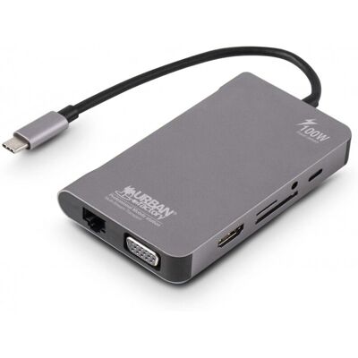 Urban Factory - TCM16UF - USB-C Gen 1 - Grey - Laptop Dock Urban Factory - TCM16UF - USB-C Gen 1 - Grey - Laptop Dock