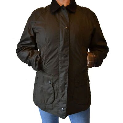 Barbour Classic Beadnell Wachjacke - Oliv - Damen Barbour Classic Beadnell Wachjacke - Oliv - Damen