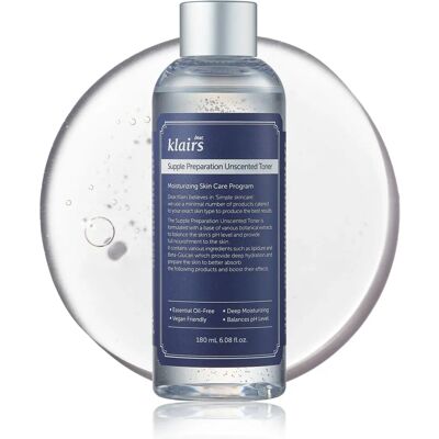 Toner Hydratant Sans Parfum de Klairs - Lotion - Publicité Toner Hydratant Sans Parfum de Klairs - Lotion - Publicité