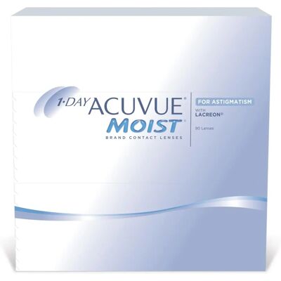 Johnson & Johnson 1-Tages Acuvue Moist für Astigmatismus - 90 Stück Johnson & Johnson 1-Tages Acuvue Moist für Astigmatismus - 90 Stück