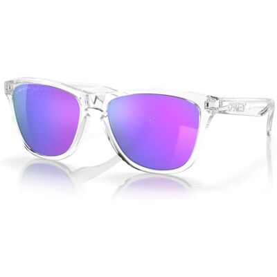Oakley Frogskins OO9013 - OO9013-H755 (trasparente lucido/prizm viola) Oakley Frogskins OO9013 - OO9013-H755 (trasparente lucido/prizm viola)