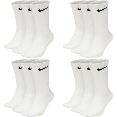 Nike SX7676 Unisex leichte Trainingssocken - Schwarz/Weiß - S Nike SX7676 Unisex leichte Trainingssocken - Schwarz/Weiß - S