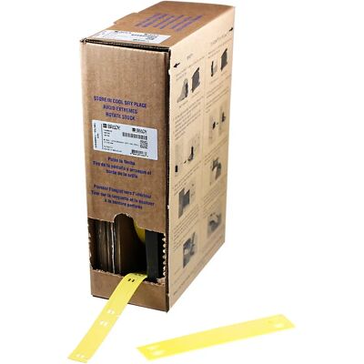 Brady BM-10X60-7643-YL Étiquette de câble en polyuréthane jaune - Marqueur de câble Brady BM-10X60-7643-YL Étiquette de câble en polyuréthane jaune - Marqueur de câble
