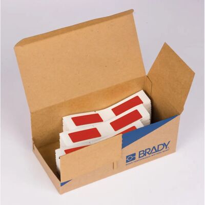 Brady - M6-06-7593-RD - Rot - 15 x 45 mm - Label Brady - M6-06-7593-RD - Rot - 15 x 45 mm - Label