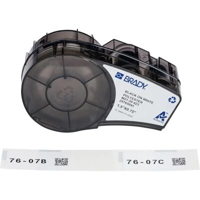 Brady M21-30-423 Etiqueta de Impressora - Auto-adesivo, Poliéster, 38,1mm, M210/M211 Brady M21-30-423 Etiqueta de Impressora - Auto-adesivo, Poliéster, 38,1mm, M210/M211