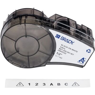 Étiquette d'imprimante Brady M21-500-581-WT - Repositionnable, 12,7mm, Blanc - Publicité Étiquette d'imprimante Brady M21-500-581-WT - Repositionnable, 12,7mm, Blanc - Publicité