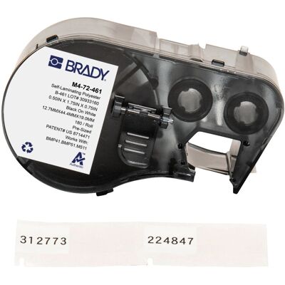 Brady M4-72-461 - Druckeretikett - Selbstklebend, Polyester, 12,70 x 19,05 mm Brady M4-72-461 - Druckeretikett - Selbstklebend, Polyester, 12,70 x 19,05 mm