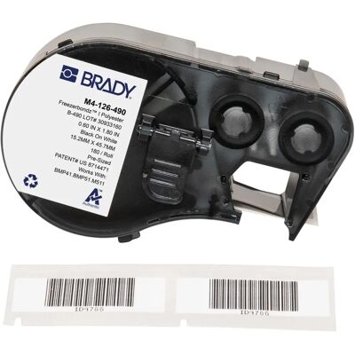 Brady M4-126-490 Étiquette de Laboratoire Blanche - Étiquette pour Imprimante - Publicité Brady M4-126-490 Étiquette de Laboratoire Blanche - Étiquette pour Imprimante - Publicité