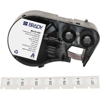 Brady M4-83-492 - Selbstklebendes Polyesteretikett - Druckeretikett Brady M4-83-492 - Selbstklebendes Polyesteretikett - Druckeretikett
