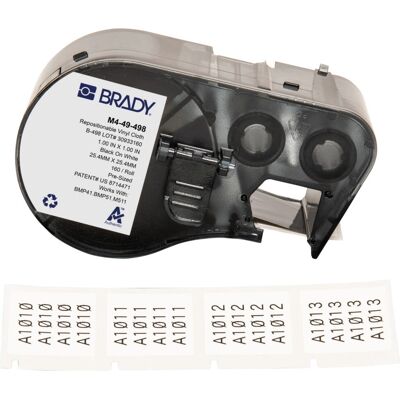 Brady M4-49-498 Étiquette d'imprimante - Auto-adhésive, Vinyle repositionnable, 25,40x25,40 mm - Publicité Brady M4-49-498 Étiquette d'imprimante - Auto-adhésive, Vinyle repositionnable, 25,40x25,40 mm - Publicité