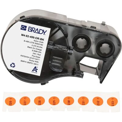 Brady M4-82-499-OR-BK Druckeretikett - Etiketten Brady M4-82-499-OR-BK Druckeretikett - Etiketten