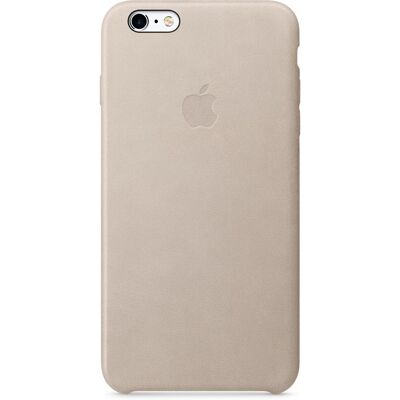 Apple - MKXE2FE/A - Rose Gris - Leather - Cover Case - Publicité Apple - MKXE2FE/A - Rose Gris - Leather - Cover Case - Publicité