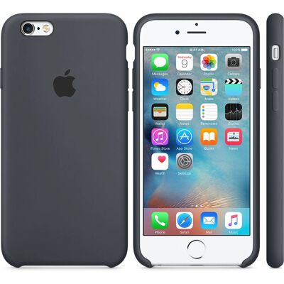 Apple iPhone 6/6s Siliconen Telefoonhoesje - Antracietgrijs - Smartphone Case Apple iPhone 6/6s Siliconen Telefoonhoesje - Antracietgrijs - Smartphone Case