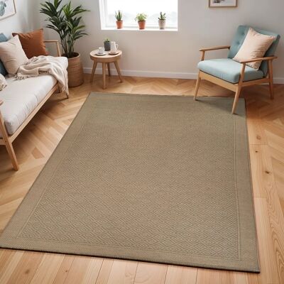 LIVABLISS Beige Boho Jute Rug - Interior Decor LIVABLISS Beige Boho Jute Rug - Interior Decor