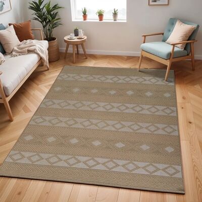 LIVABLISS Beige Boho Jute Rug - Interior Rug LIVABLISS Beige Boho Jute Rug - Interior Rug