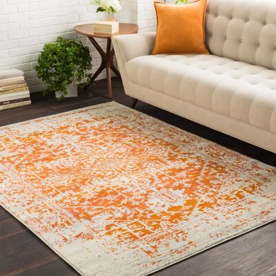 Surya SYRACUSA Vintage-Teppich - Orange Orientalischer Teppich - 160x220cm Surya SYRACUSA Vintage-Teppich - Orange Orientalischer Teppich - 160x220cm