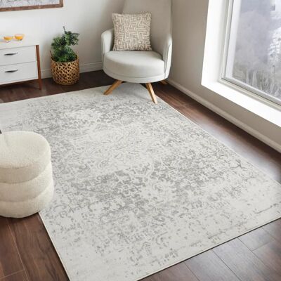 Surya - Vintage-Teppich - Grau - 120x170cm - Langlebig & Stilvoll Surya - Vintage-Teppich - Grau - 120x170cm - Langlebig & Stilvoll