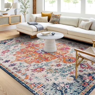Surya Vintage Mehrfarben Teppich - 200x275cm - OEKO-TEX Surya Vintage Mehrfarben Teppich - 200x275cm - OEKO-TEX