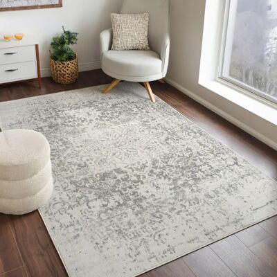 Surya Elfenbein und Grau Vintage Orientalischer Teppich - 200x275cm Surya Elfenbein und Grau Vintage Orientalischer Teppich - 200x275cm