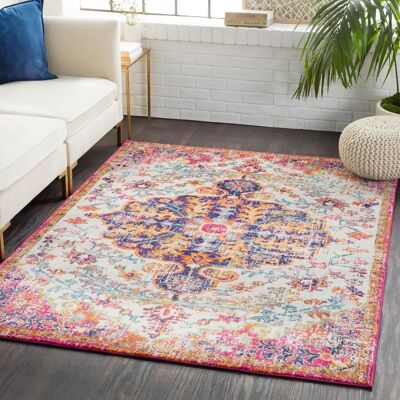 LIVABLISS Vintage Oriental Orange/Multicolor Rug - Rug LIVABLISS Vintage Oriental Orange/Multicolor Rug - Rug