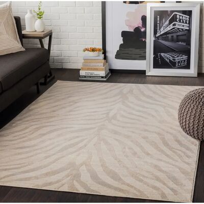 SURYA LUANDA Beigefarbener skandinavischer Boho-Teppich - Teppich SURYA LUANDA Beigefarbener skandinavischer Boho-Teppich - Teppich