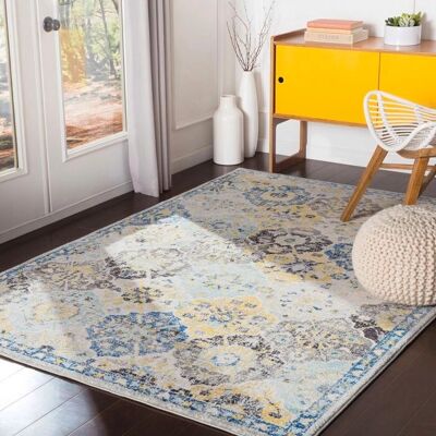 Surya - Tapis Vintage Shabby Chic Floral - 160x220cm - Multicolore - Publicité Surya - Tapis Vintage Shabby Chic Floral - 160x220cm - Multicolore - Publicité