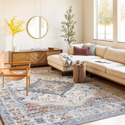 Tapis Vintage Surya - Gris - Oriental - 200x275 cm - Publicité Tapis Vintage Surya - Gris - Oriental - 200x275 cm - Publicité