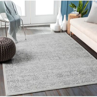 SURYA EJURA White Vintage Rug - Oriental Design SURYA EJURA White Vintage Rug - Oriental Design