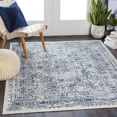 Surya VINTAGE Teppich - Blau, Maschinengewebt, 160x215cm Surya VINTAGE Teppich - Blau, Maschinengewebt, 160x215cm