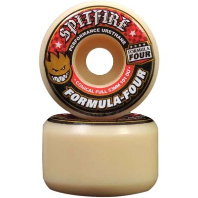 Roues de Skateboard Spitfire Formula Four Coniques Pleines 53mm - Publicité Roues de Skateboard Spitfire Formula Four Coniques Pleines 53mm - Publicité