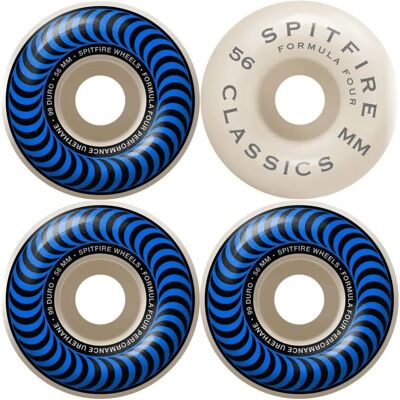 Roues Spitfire Formula Four 56mm - Bleu Jaune - Roues de skateboard - Publicité Roues Spitfire Formula Four 56mm - Bleu Jaune - Roues de skateboard - Publicité