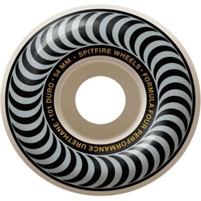 Roues Spitfire Formula Four Classics - 54mm Argent Blanc - Roues - Publicité Roues Spitfire Formula Four Classics - 54mm Argent Blanc - Roues - Publicité