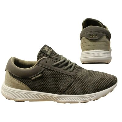 Supra Hammer Run Grijze mesh veterschoenen casual heren loopschoenen - Trainers Supra Hammer Run Grijze mesh veterschoenen casual heren loopschoenen - Trainers