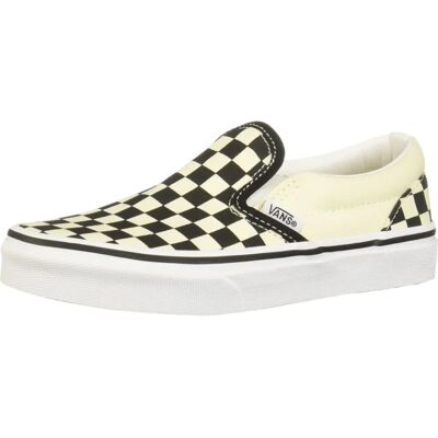 Vans Classic Slip-On Junior - K Classic Slip-On καρό μαύρο/άσπρο Vans Classic Slip-On Junior - K Classic Slip-On καρό μαύρο/άσπρο