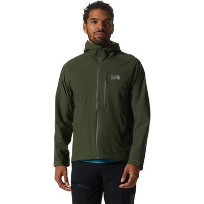 Veste pour Homme Mountain Hardwear Stretch Ozonic - Vert - Étanche & Recyclée - Publicité Veste pour Homme Mountain Hardwear Stretch Ozonic - Vert - Étanche & Recyclée - Publicité