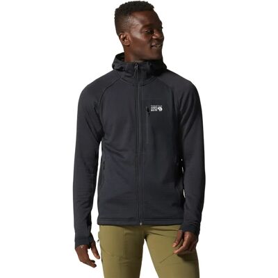 Mountain Hardwear Polartec Power Grid Full Zip Fleece Hoody (1985311) - nero Mountain Hardwear Polartec Power Grid Full Zip Fleece Hoody (1985311) - nero