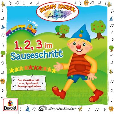 Detlev Jöcker 1,2,3 im Sauseschritt - Kinder-CD Detlev Jöcker 1,2,3 im Sauseschritt - Kinder-CD