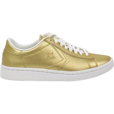 Converse Pro Gouden Lederen Schoenen - Type Schoen Converse Pro Gouden Lederen Schoenen - Type Schoen
