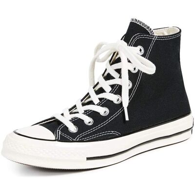 Ανατομικές ψηλές πάνινες σαγιονάρες Converse Chuck 70 - Μαύρο/Μαύρο/Egret - Γυναίκα Ανατομικές ψηλές πάνινες σαγιονάρες Converse Chuck 70 - Μαύρο/Μαύρο/Egret - Γυναίκα