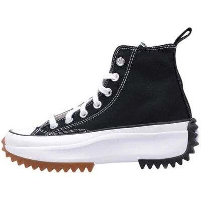 Converse Black Run Star Hike High Top Sneakers - Black/White - Size: US 6.5 - female Converse Black Run Star Hike High Top Sneakers - Black/White - Size: US 6.5 - female